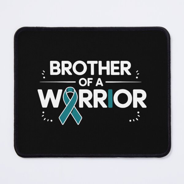 Item preview, Brother Of A Warrior Cervical Cancer Awareness Teal Ribbon designed and sold by SapfireStuArt.