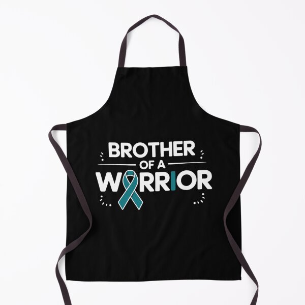 Item preview, Brother Of A Warrior Cervical Cancer Awareness Teal Ribbon designed and sold by SapfireStuArt.