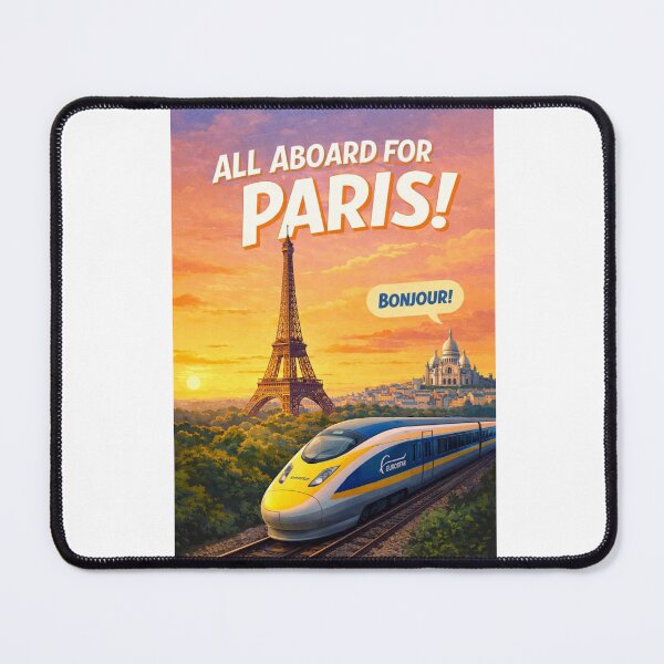 Item preview, Paris France Eiffel Tower Sacré-Cœur Montmartre Eurostar Arc de Triomphe Eurostar designed and sold by Aryabek.