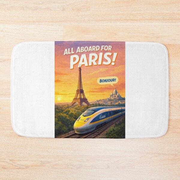 Item preview, Paris France Eiffel Tower Sacré-Cœur Montmartre Eurostar Arc de Triomphe Eurostar designed and sold by Aryabek.
