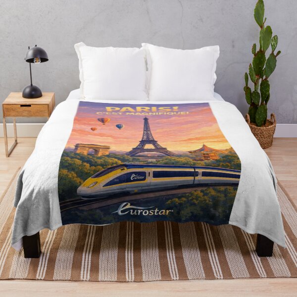 Item preview, Paris France Eiffel Tower Sacré-Cœur Montmartre Eurostar Arc de Triomphe designed and sold by Aryabek.