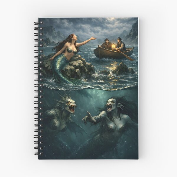 Item preview, Depths of Deception – Dual Nature Mermaid Fantasy Art designed and sold by TGMDesignsAUS.