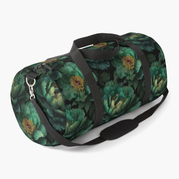 Item preview, Dark Moody Emerald Green Peony Floral Pattern designed and sold by Prismatect.