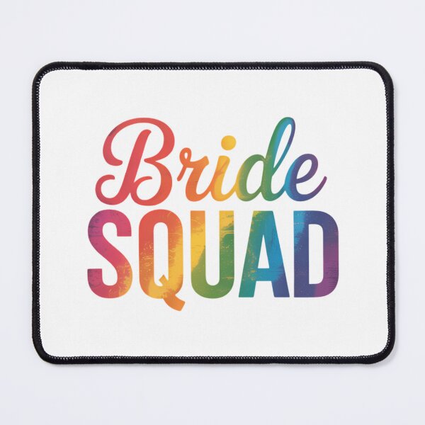 Item preview, Bride Squad - LGBT Pride Rainbow Flag Bachelorette designed and sold by SapfireStuArt.
