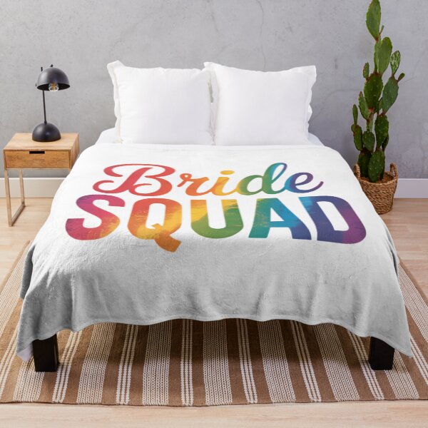 Item preview, Bride Squad - LGBT Pride Rainbow Flag Bachelorette designed and sold by SapfireStuArt.