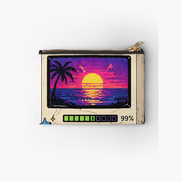 Item preview, 99 Percent Loading Good Days Retro PC Synthwave Sunset Art designed and sold by anandariki.