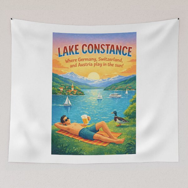 Item preview, Lake Constance Germany Switzerland Austria Alps Lindau Konstanz Bregenz Friedrichshafen designed and sold by Aryabek.