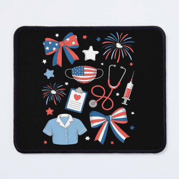 Item preview, Coquette Bow 4th July Nurse ICU Nurse CRNA Surgical Medical designed and sold by fferomananul.