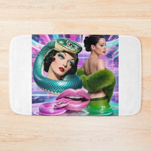 Item preview, Alexa Demie - Cyber Glamour & Neon Snakes Surrealism designed and sold by y2kponyclub.