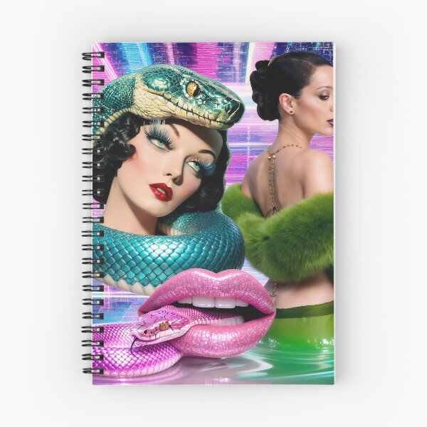 Item preview, Alexa Demie - Cyber Glamour & Neon Snakes Surrealism designed and sold by y2kponyclub.