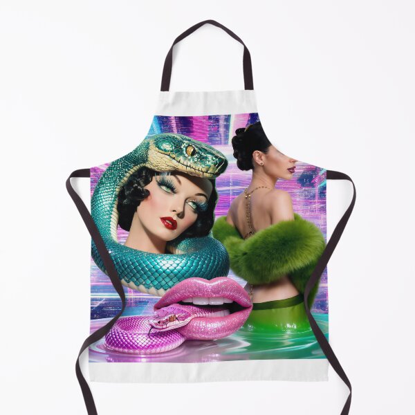Item preview, Alexa Demie - Cyber Glamour & Neon Snakes Surrealism designed and sold by y2kponyclub.