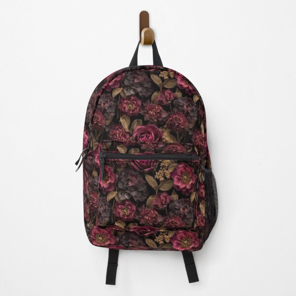 Item preview, Dark Moody Burgundy Floral Botanical Pattern designed and sold by Prismatect.