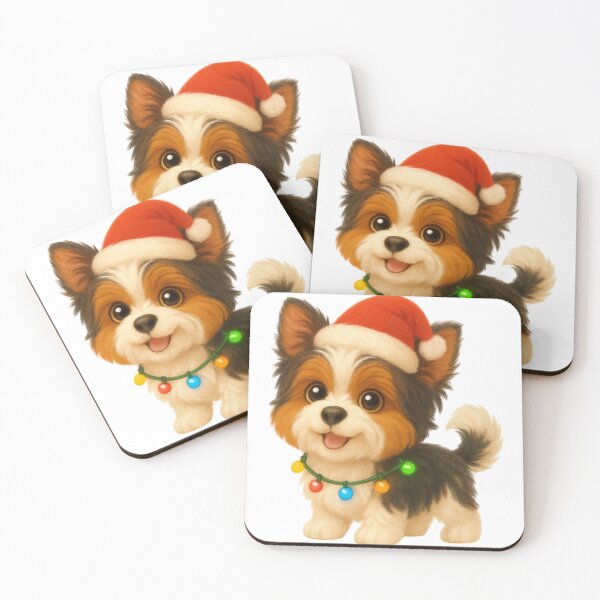 Item preview, Christmas Biewer Terrier Dog designed and sold by Sillytoe.
