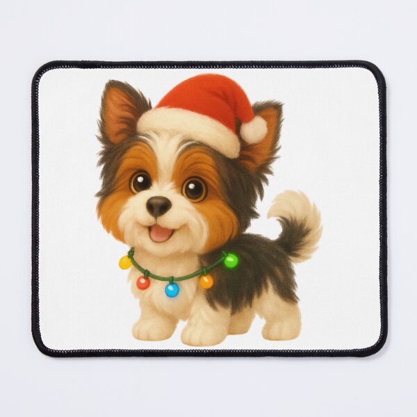 Item preview, Christmas Biewer Terrier Dog designed and sold by Sillytoe.