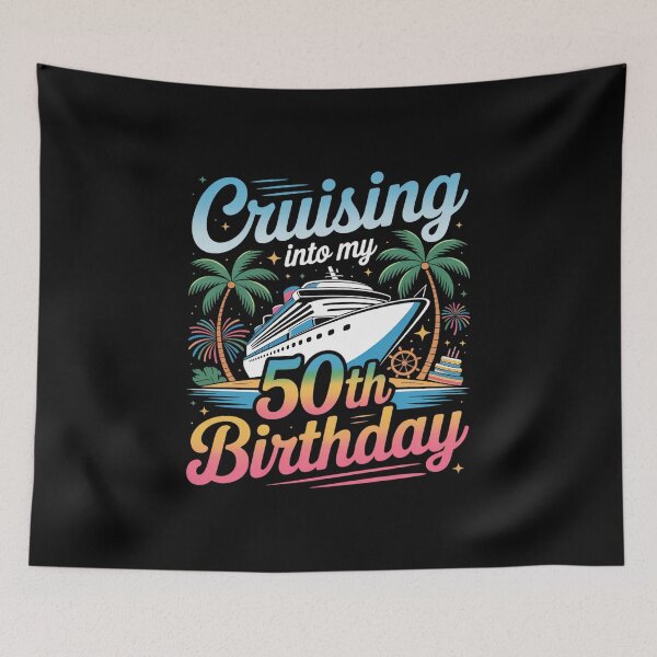 Item preview, Cruising Into My 50th Birthday Family Cruise 50 Birthday designed and sold by fferomananul.