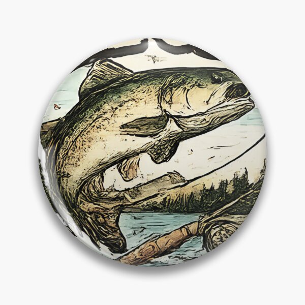 Item preview, Vintage Fishing Pun Reel Cool Keeping It Reel Fish Art designed and sold by anandariki.