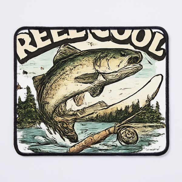 Item preview, Vintage Fishing Pun Reel Cool Keeping It Reel Fish Art designed and sold by anandariki.