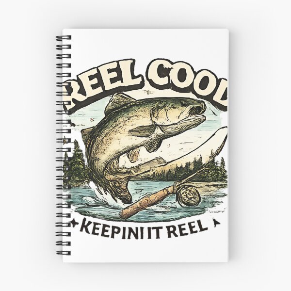 Item preview, Vintage Fishing Pun Reel Cool Keeping It Reel Fish Art designed and sold by anandariki.