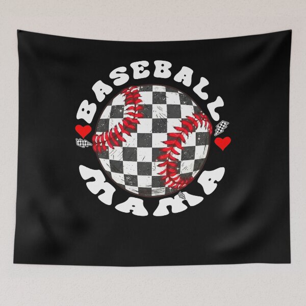 Artikelvorschau, Kariertes Baseball Mama Retro-Design entworfen und verkauft von KIROSALS.