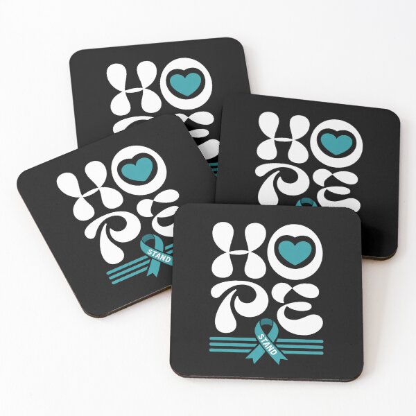 Item preview, HOPE Teal Ribbon Gynecological Cancer Awareness designed and sold by fferomananul.