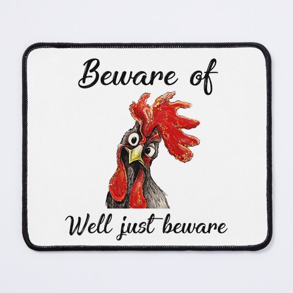 Item preview, The "Cluck-fused" Chicken: Funny Staring Rooster designed and sold by Teliaferro’s Studio.