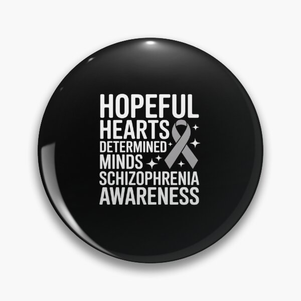 Item preview, Hopeful Hearts Determined Minds Schizophrenia Awareness designed and sold by fferomananul.