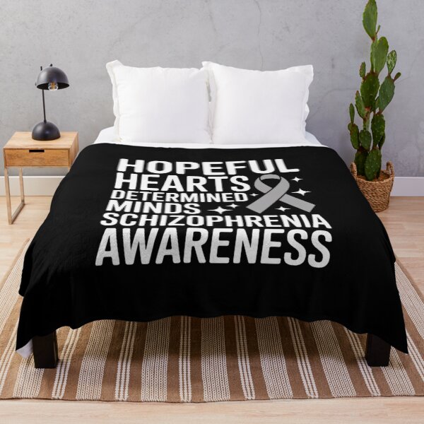 Item preview, Hopeful Hearts Determined Minds Schizophrenia Awareness designed and sold by fferomananul.
