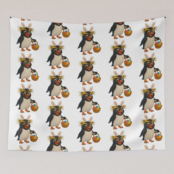 Item preview, Easter Northern Rockhopper Penguin designed and sold by Sillytoe.