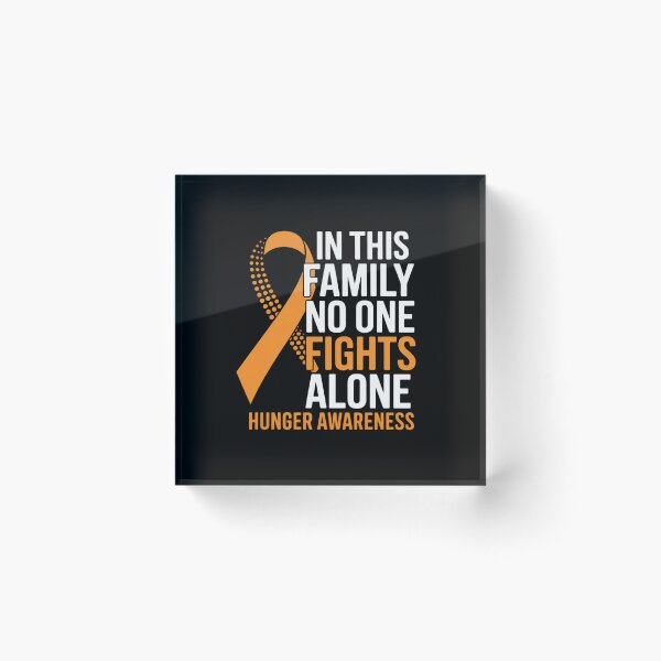 Item preview, Hunger Awareness Orange Ribbon Family Fighter Hopeareness designed and sold by fferomananul.