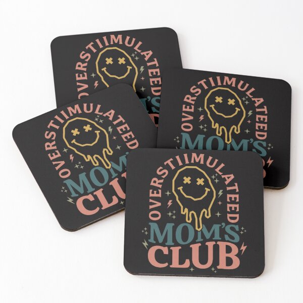 Item preview, Overstimulated Mom Club Dripping Smile designed and sold by colorsartss.