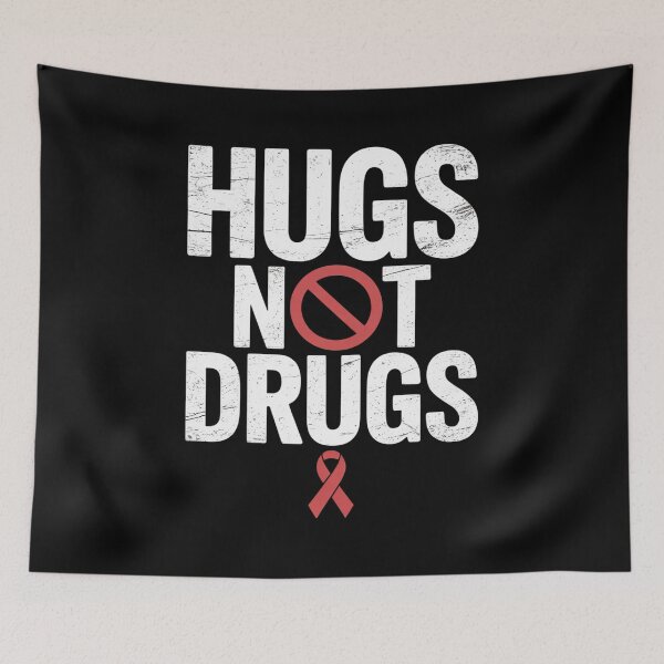 Item preview, Hugs Not Red Ribbon Week Awareness Men Women Kids designed and sold by fferomananul.