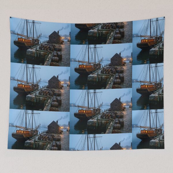 Item preview, A Foggy Morning in Port designed and sold by vernonplatt.