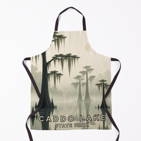 Item preview, Caddo Lake State Park Minimalist Poster | Cypress Swamp Reflection Travel Print designed and sold by SimplyJasper.