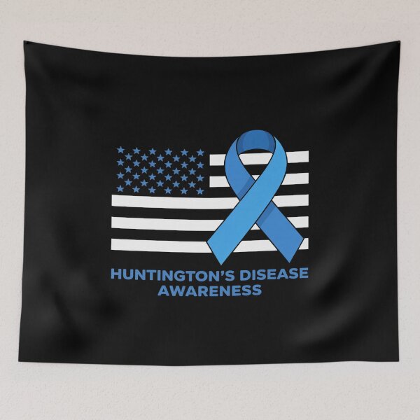 Item preview, Huntington's Disease Awareness US Flag designed and sold by fferomananul.
