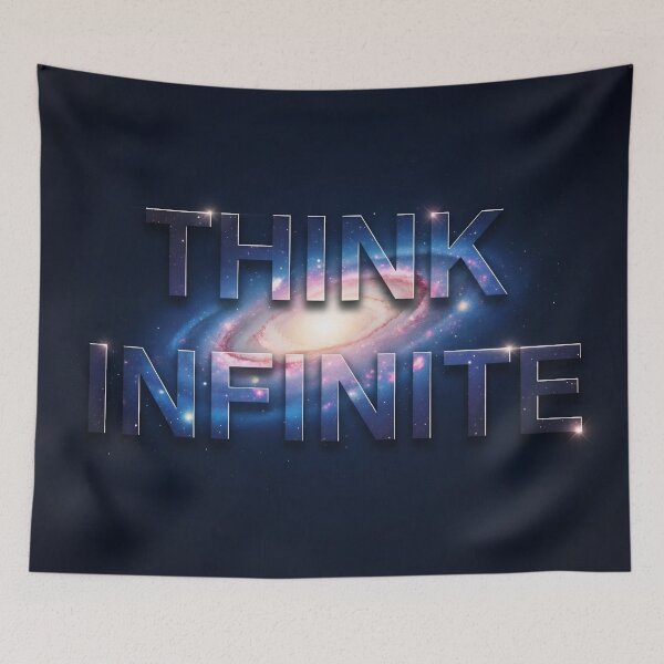 Item preview, Think Infinite Galaxy Typography – Space Mindset Cosmic Design designed and sold by Altair_.