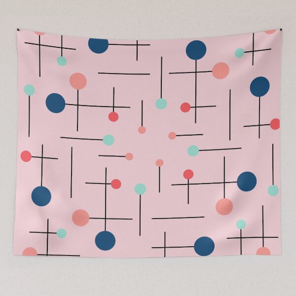 Item preview, Pastel Atomic Candy - Retro Mid-Century Modern Abstract Pattern designed and sold by Luckymoon2000.