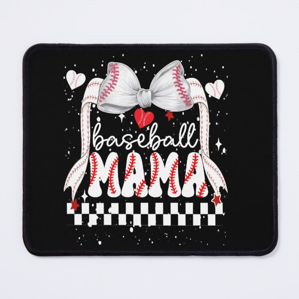 Item preview, Baseball Mama Bow Checkered Design designed and sold by KIROSALS.
