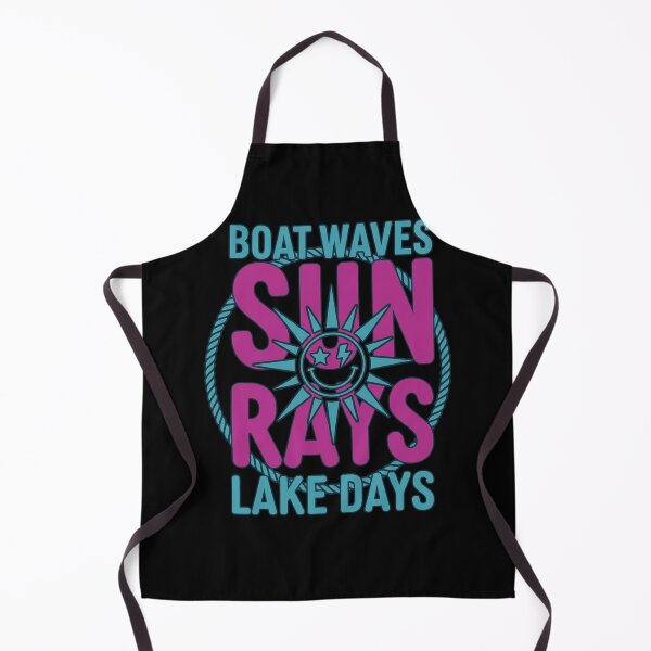 Item preview, Boat Waves Sun Rays Lake Days Retro Sun designed and sold by colorsartss.