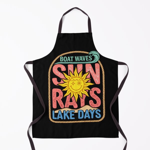 Item preview, Boat Waves Sun Rays Lake Days Retro Sun designed and sold by colorsartss.