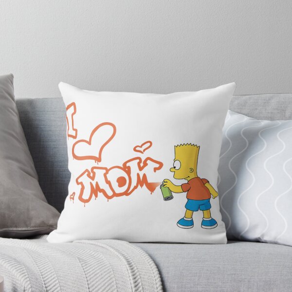 Item preview, Mother's Day Bart I Love Mom Graffiti designed and sold by VexlyPlonk.