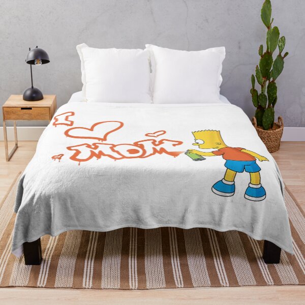 Item preview, Mother's Day Bart I Love Mom Graffiti designed and sold by VexlyPlonk.