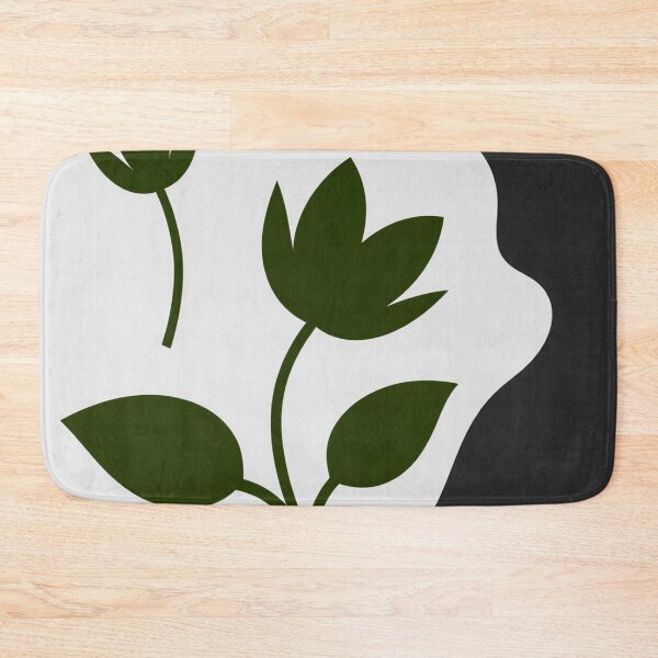 Item preview, Modern Gold Yellow Floral Silhouette designed and sold by joycrysstudio.