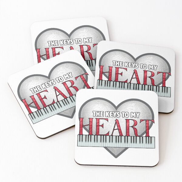 Item preview, The Keys to My Heart Shirt – Piano Lover Valentine Tee – Music Romantic Graphic Shirt – Pianist Gift designed and sold by MusicFanTees.