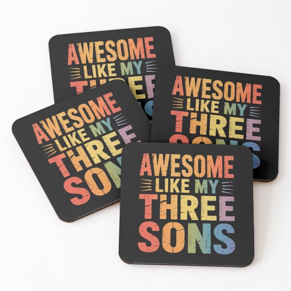 Item preview, Awesome Like My Three Sons Fathers Day Funny Dad designed and sold by grounabslaninal.