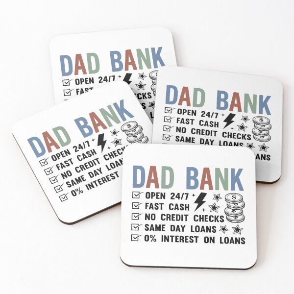 Item preview, Dad Bank Funny Money Wallet designed and sold by colorsartss.