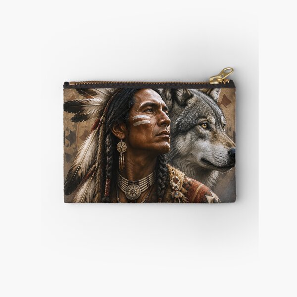 Item preview, Spirit of the Wolf – Rustic Wilderness Art Print designed and sold by GMACgraphicsCo.