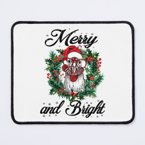 Item preview, The Merry Clucker: Hipster Christmas Rooster designed and sold by Teliaferro’s Studio.