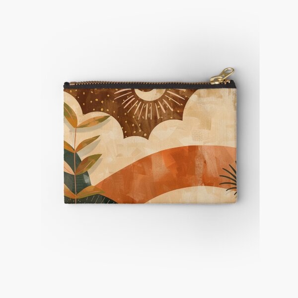 Item preview, Boho Earthtones, Green, Orange, And Yellow Sunset Landscape designed and sold by DEC02.
