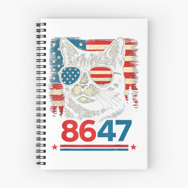 Item preview, 8647 cat patriotic 86 47 funny cat usa flag sunglasses designed and sold by 3INEKMIZAN.