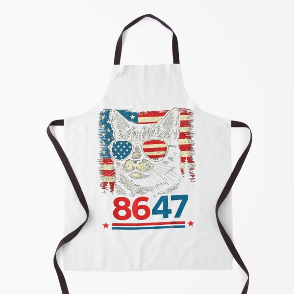 Item preview, 8647 cat patriotic 86 47 funny cat usa flag sunglasses designed and sold by 3INEKMIZAN.